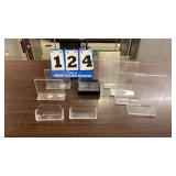 Lot of 10 Clear Plastic Display/Holders