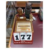 LEAD 2.5 Word Processor, owl statues, & others
