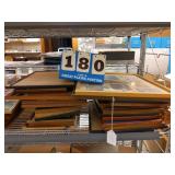 27 empty photo frames