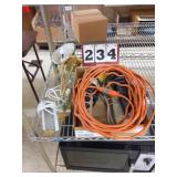 Electric cords and 3 strips, 2 lights
