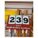 (4) wooden screwed end handles