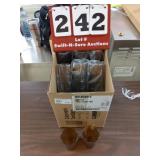 (38) 8 oz amber Tumblers-plastic