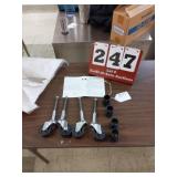 (4) mobile ladder wheel stand/platform
