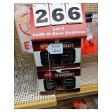 24 black ashtrays