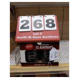 12 ashtrays