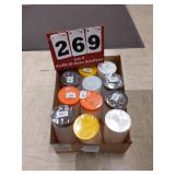 (11) Quart back ups, asst cap