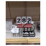 2 salt and pepper/packet table racks