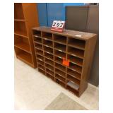 Wood storage cabinets