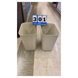 2 Rubbermaid Fire Resistant Waste Baskets
