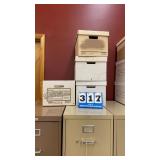 Lot of 4 Cardboard File Boxes