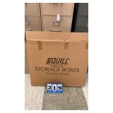 Lot of 9 Cardboard Storage Boxes