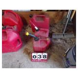 Lot of 3 Gas Cans