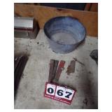 Galvanzied Round Tub & Steel Wedges