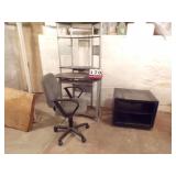 Office Chair, Computer Desk, & TV Stand