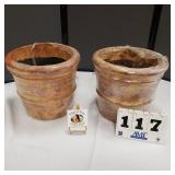 Pair of Terracotta planters