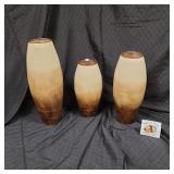 Set of 3 Decorative Floor Vases