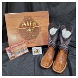 "Alfa" Cowboy Boots Size 8 1/2