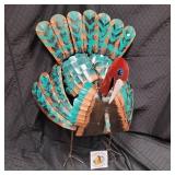 Painted Decorative Turkey Metal Art