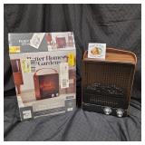 Retro Portable Electric Fireplace