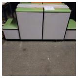 Double Waste Receptacle/ w side Tray collection