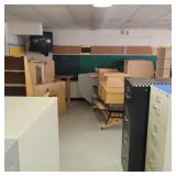 Large Lot File Cabinets/ Kinder/ Media Carts...