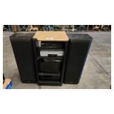 Assorted Audio/ Video Electronics/ Cabinet