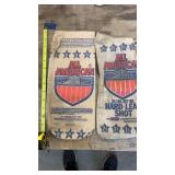 2 cloth lead shot bags