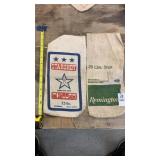 2 lead shot cloth bags