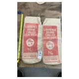 2 lead shot cloth bags