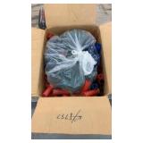 Box of empty shotgun shells