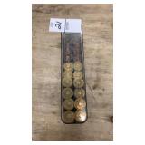 .43 Spanish ammo. 8 live rounds 12 empty brass