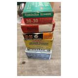 5 vintage empty ammo boxes