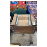 Wooden crate with M-1 brass and clips