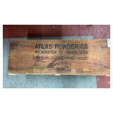 Atlas powder company wooden box 25 inches long