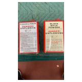 2 partial filled cans of black powder