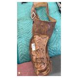 Leather holster with belt