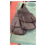 Leather saddlebags