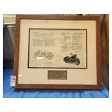 Framed Harley art 1924-1998, 74 years of progress