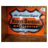 Harley-Davidson metal sign