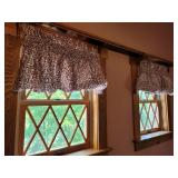Three pieces valances approximately 24" wide