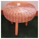 Small wicker stool