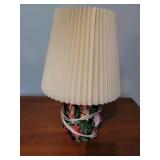 Small cloth covered base lamp