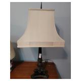 Heavy base brass? table lamp