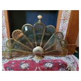 Unique fancy fireplace screen, collapses