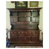 Large solid wood hutch 60 in x 20 in x 82 in tall
