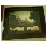 Cheap print with wide frame