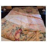 Full size comforter blanket and lacey accent