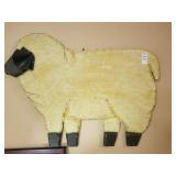 Wooden painted sheep walk hanging