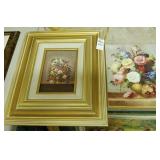 Lot of 2 floral prints
