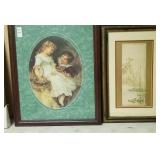 Lot of framed 2 prints - 1 of 2 children